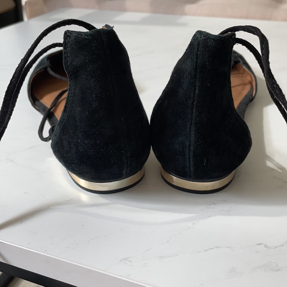 ❣️NWOT❣️Steve Madden lace up suede flats - Picture 3 of 4